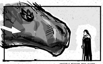 Jon meets Drogon in this storyboard for “Eastwatch”