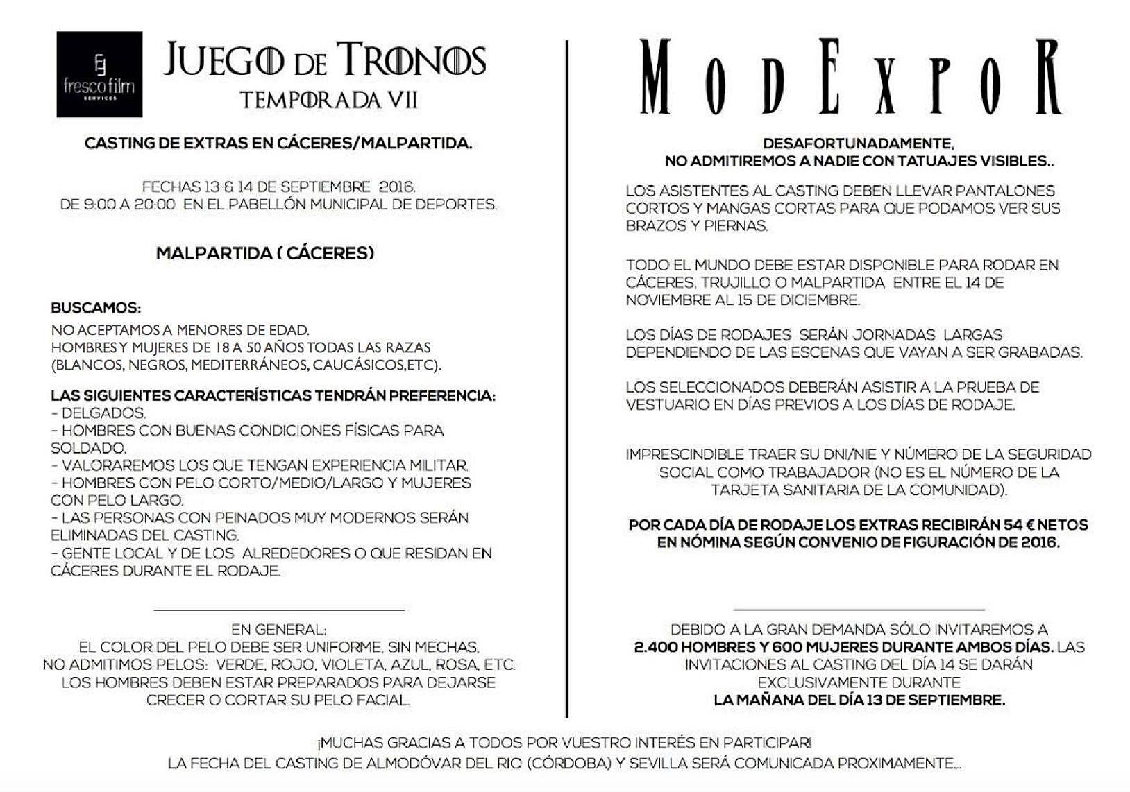 Modexpor casting