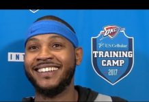 Carmelo Anthony Says Steven Adams is a Monster From Game of Thrones, Talks Training Camp