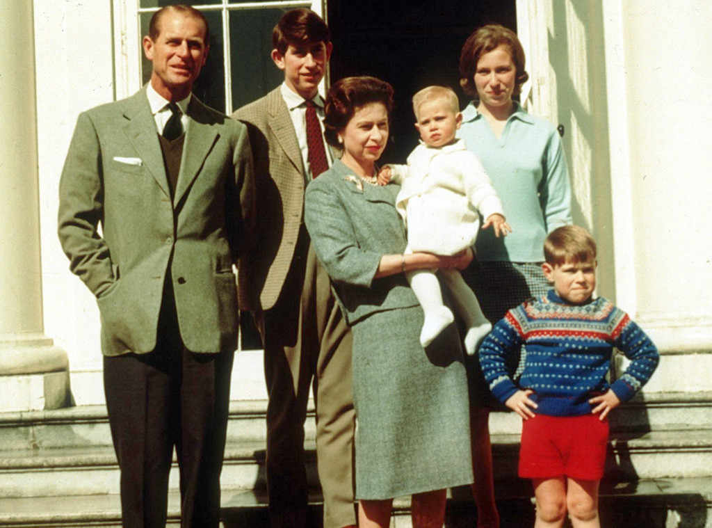 Queen Elizabeth, Prince Philip, Prince Charles, Princess Anne, Prince Edward