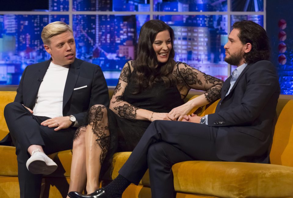  Kit appears on The Jonathan Ross Show tonight with Rob Beckett and Liv Tyler