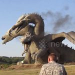 Game of Thrones-style dragon statue in Russia breathes fire