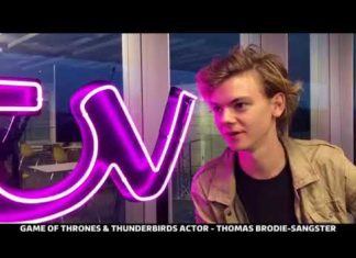 Thomas Brodie-Sangster last live Interviewed by ITV London