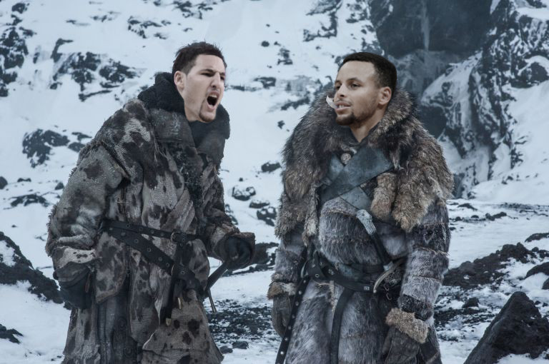 Klay and Curry as a band of brothers.