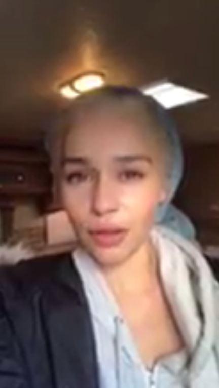  Emilia - who plays Daenerys Targaryen in the show - sent Susan a video ahead of tonight's Halloween Special