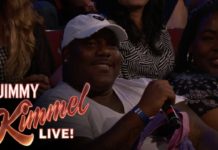 Behind the Scenes with Jimmy Kimmel and Audience (Guy with Toothache Fleeing Hurricane)