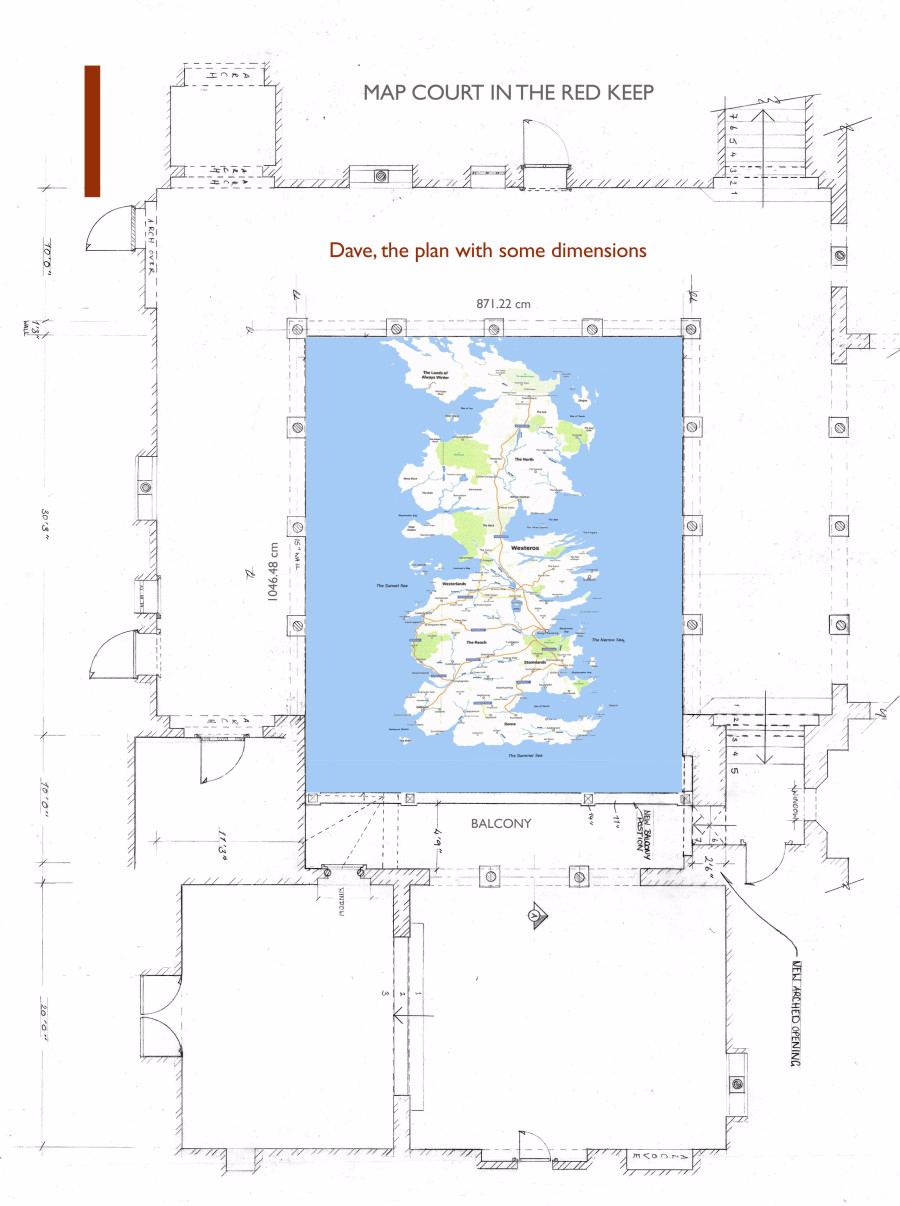 Take a look at how Cersei's giant map of Westeros was brought to life