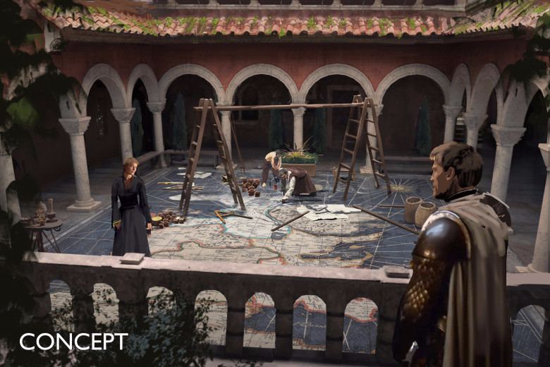 Take a look at how Cersei's giant map of Westeros was brought to life