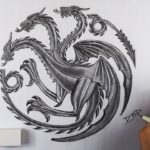 How to draw House Targaryen SIGIL – GAME OF THRONES Emblem Drawing