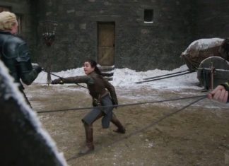 (GOTS7) Arya stark and Briene Behind the scenes
