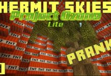 Hermit Skies 10 TNT Prank! (Project Ozone Lite Skyblock Modded Minecraft)