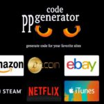 Generate code and giftcards for your favorite sites