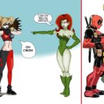 Superheroes and santa funny christmas time