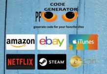 Generate giftcards and code for your favorite sites