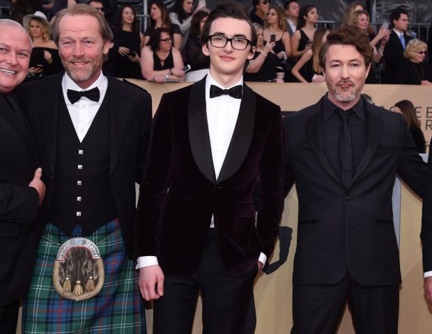 The Game Of Thrones cast hit the red carpet as HBO's series lands its first ever SAG Award