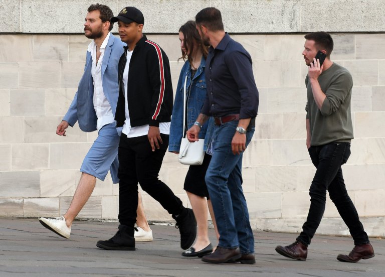 'Fifty Shades of Grey' actor Jamie Dornan was amongst the specially invited guests at tonight's final wrap party in Belfast, UK for the cast and crew of the hit HBO television series 'Game of Thrones' that has just finished filming it's final series. Pictured: Pilou Asbaek,Hannah Murray,Joe Dempsie Ref: SPL5007382 300618 NON-EXCLUSIVE Picture by: Alan Lewis Media / SplashNews.com Splash News and Pictures Los Angeles: 310-821-2666 New York: 212-619-2666 London: 0207 644 7656 Milan: +39 02 4399 8577 photodesk@splashnews.com World Rights,