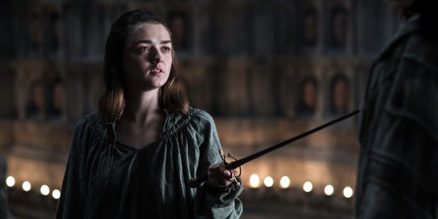 Arya Stark in Game of Thrones.