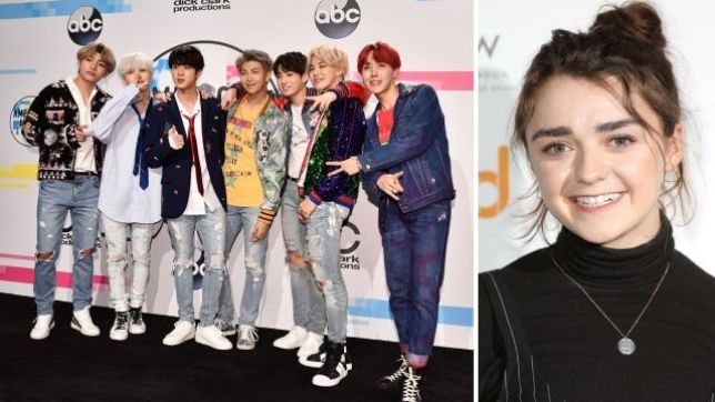 BTS and Maisie Williams