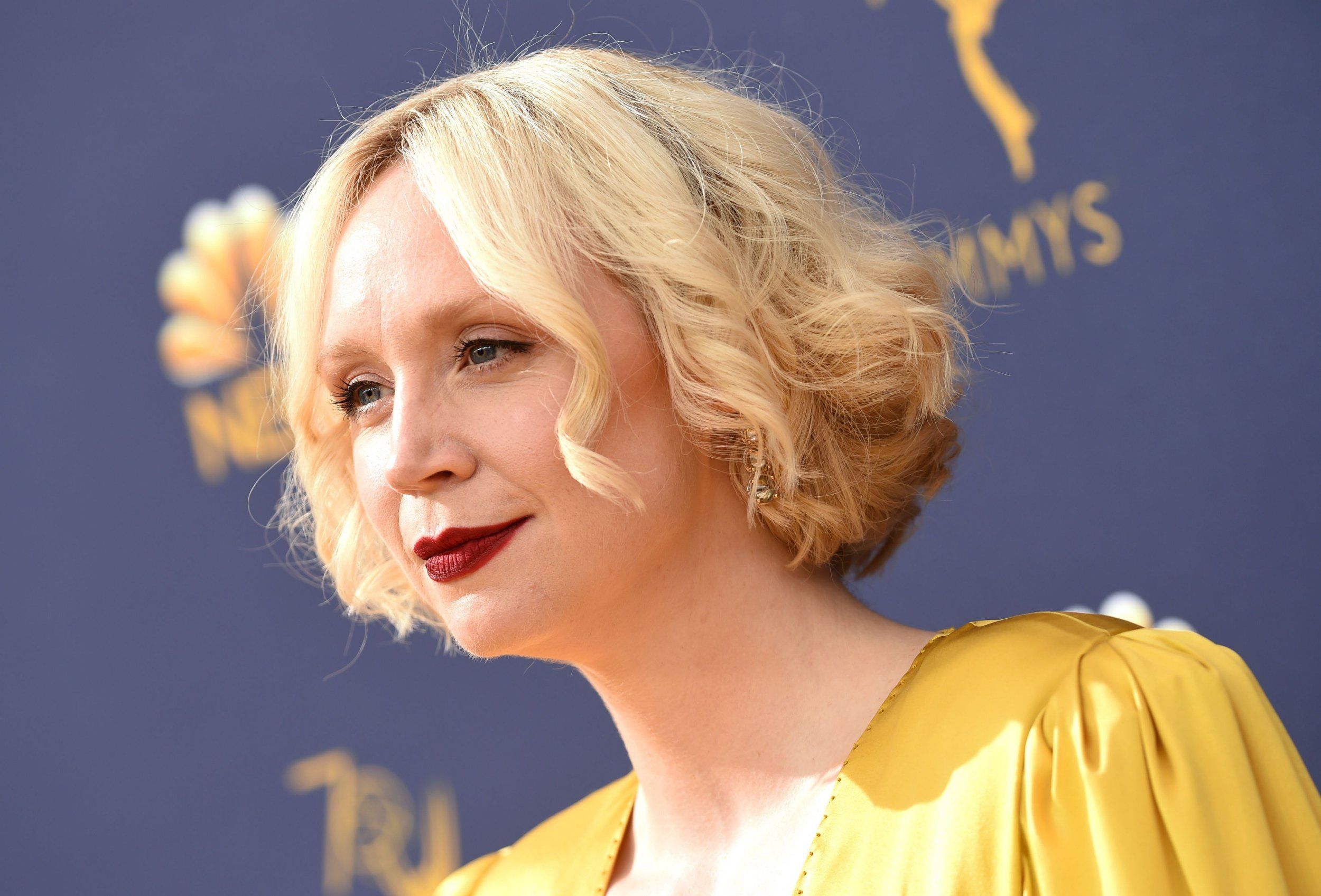 Gwendoline Christie arrives for the 70th Emmy Awards at the Microsoft Theatre in Los Angeles, California on September 17, 2018. (Photo by VALERIE MACON / AFP)VALERIE MACON/AFP/Getty Images