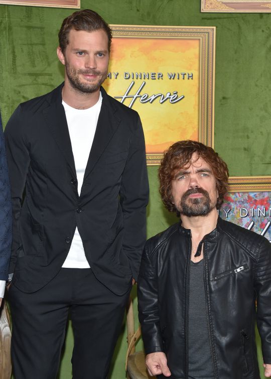 Aaron Taylor-Johnson and Sam Taylor-Johnson arrives for the HBO's 'My Dinner With Herve' Los Angeles Premiere on the Paramount Studios Lot. 04 Oct 2018 Pictured: Jamie Dornan and Peter Dinklage arrives for the HBO's 'My Dinner With Herve' Los Angeles Premiere on the Paramount Studios Lot. Photo credit: ZUMAPRESS.com / MEGA TheMegaAgency.com +1 888 505 6342