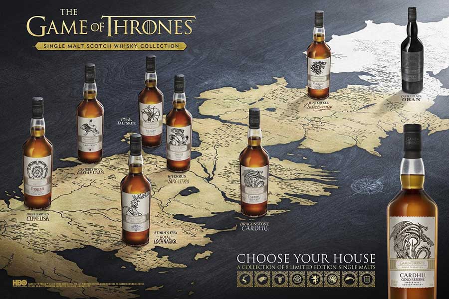Johnnie Walker launches Game of Thrones inspired whisky to celebrate the hit TV series