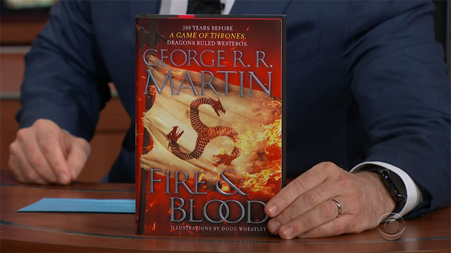George R.R. Martin talks about his earliest inspirations for writing on the Late Show with Stephen Colbert