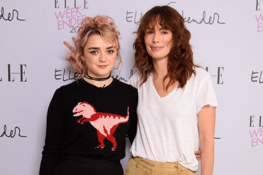 Mandatory Credit: Photo by REX/Shutterstock (10010222ct) Maisie Williams and Lena Headey ELLE Weekender, Saatchi Gallery, London, UK - 01 Dec 2018