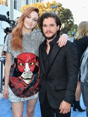 Sophie Turner says that "Game of Thrones" co-star Kit Harington "takes the most care of his hair out of like everyone on the show I know."