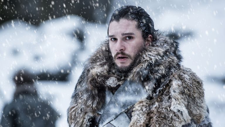 Kit Harington as Jon Snow in Game Of Thrones season 7. Pic: HBO/ Sky Atlantic