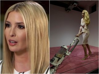 Ivanka Trump blasts DC art exhibit for using a 16-year-old lookalike of her to vacuum up crumbs, calls the work a 'very sexist representation of a woman'