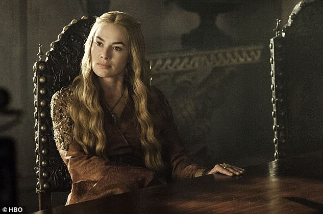 End of an era: Lena's appearance comes just days after she gave fans a hint of the excitement to come from the eighth and final season of Game of Thrones (pictured in character as Cersei Lannister)
