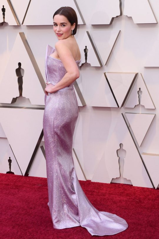 Mandatory Credit: Photo by David Fisher/REX (10112734bj) Emilia Clarke 91st Annual Academy Awards, Arrivals, Los Angeles, USA - 24 Feb 2019