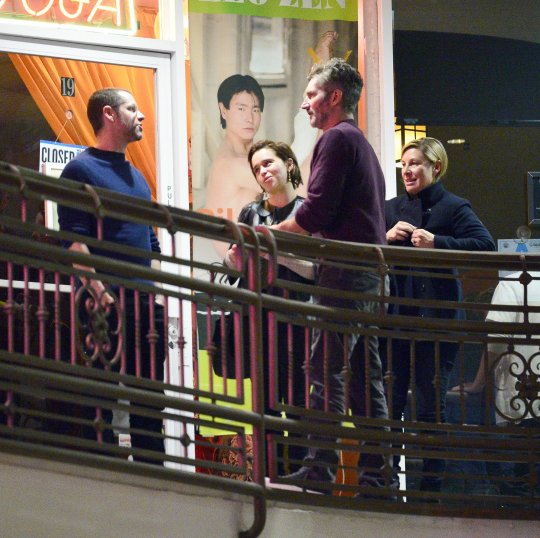 EXCLUSIVE: Emilia Clarke makes a rare public outing as she is spotted looking emotional and upset whilst saying goodbye to the co-creators of Game of Thrones in Los Angeles. 27 Feb 2019 Pictured: Emilia Clarke. Photo credit: MEGA TheMegaAgency.com +1 888 505 6342 (Mega Agency TagID: MEGA370811_015.jpg) [Photo via Mega Agency]