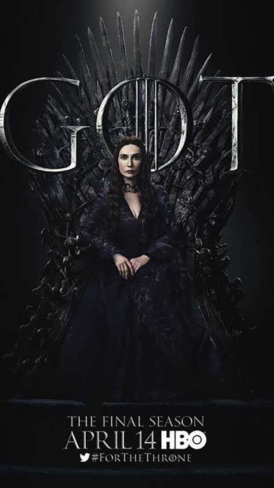 Picture: HBO Game Of Thrones season 8 posters
