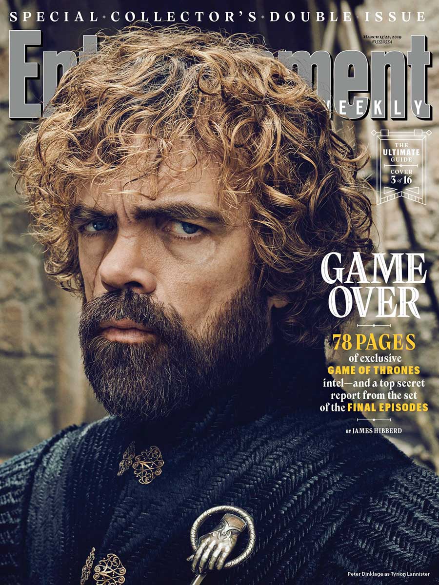 Entertainment Weekly releases 16 cover photos featuring Game Of Thrones characters 