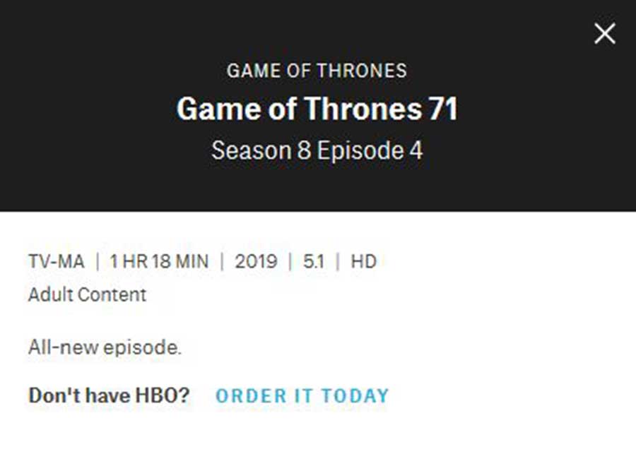 Runtimes of all Game Of Thrones Season 8 episodes have been revealed!