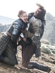 Sandor 'The Hound' Clegane (Rory McCann), right, looked like a goner after this epic clash with Brienne of Tarth (Gwendoline Christie), but things are always what they appear to be on HBO's 'Game of Thrones.'