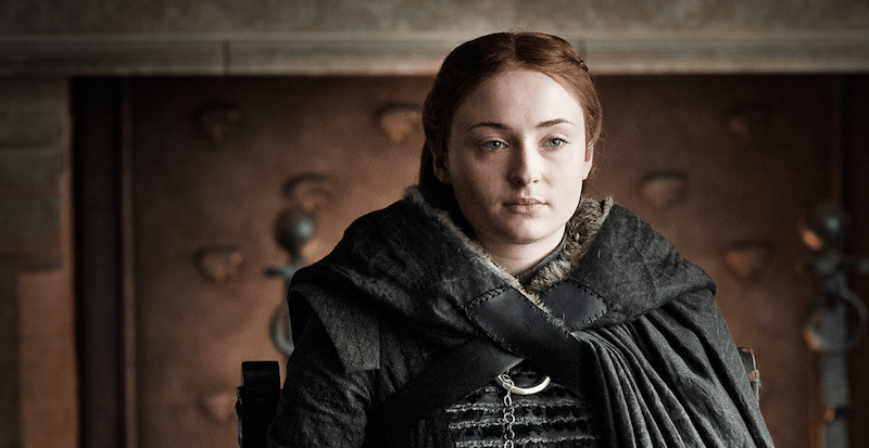 Sophie Turner as Sansa Stark in Game of Thrones