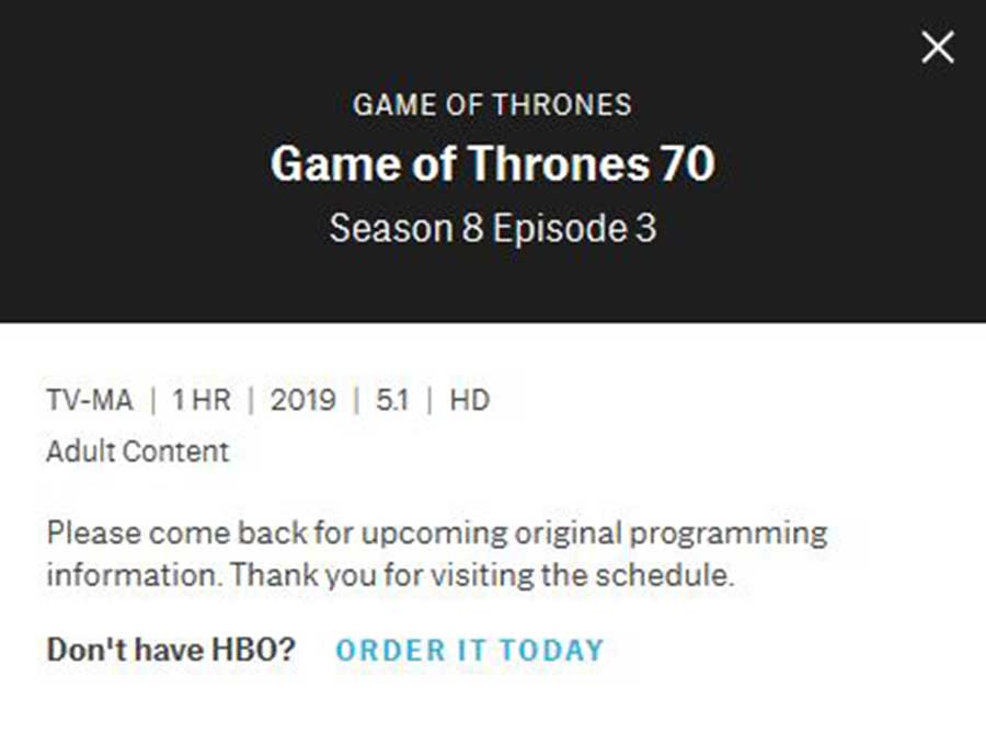 Runtimes of all Game Of Thrones Season 8 episodes have been revealed!