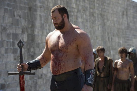 TELEVISION PROGRAMME: GAME OF THRONES THE ACTOR HAFTHOR BJORNSSON - THE MOUNTAIN