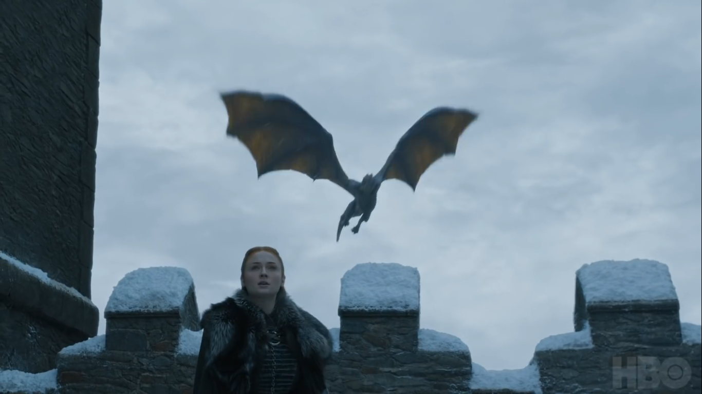 13-Sansa-Sees-Dragons-Drogon-Rhaegal-Winterfell