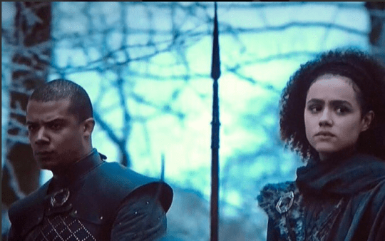 Grey Worm and Missandei