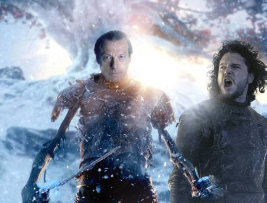 Den Watts from EastEnders and Jon Snow from Game Of Thrones