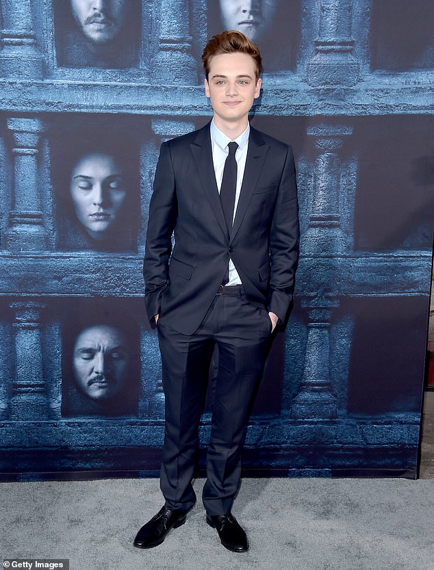 Best friends: After a fan called in to ask him who his best friend on set was, Isaac instantly replied: 'My best friend is a guy called Dean Charles Chapman (pictured) who played Tommen [Baratheon]'