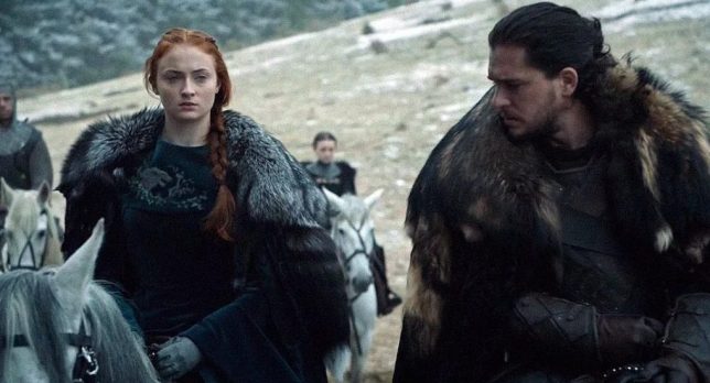 Sophie Turner and Kit Harington Game of Thrones internet image