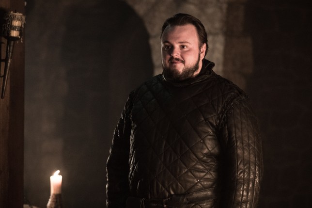 Samwell Tarly in Game of Thrones season 8 episode 1