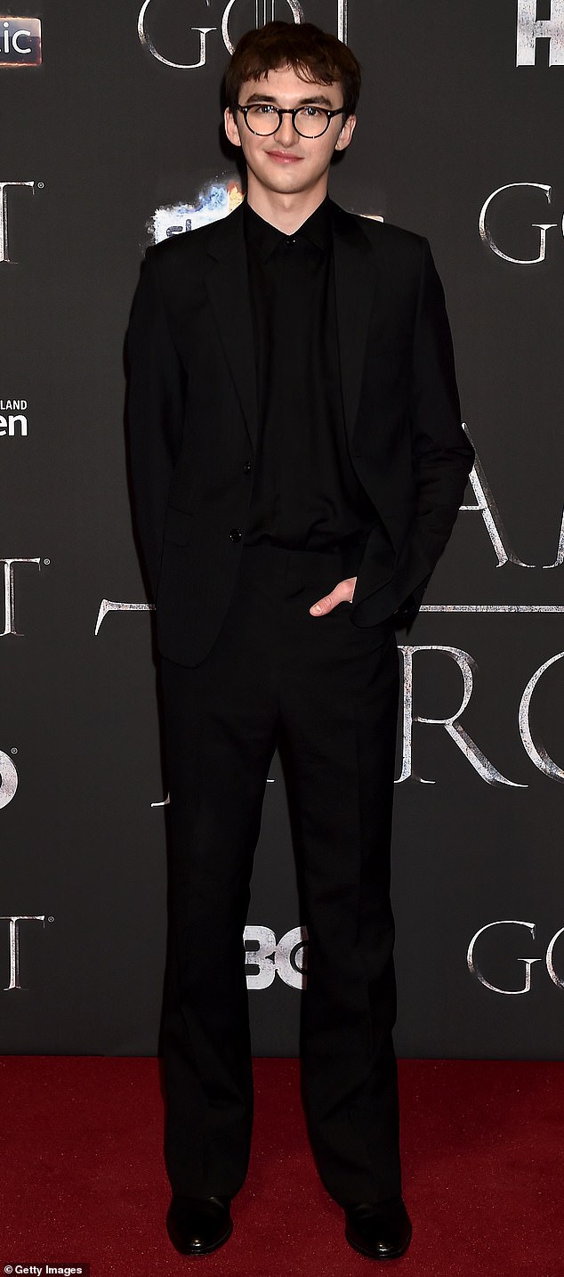 'Everyone's going to turn up now!': Game of Thrones star Isaac Hempstead Wright (pictured), 20, accidentally  revealed where the cast plan to have a reunion later this year during an interview with 2Day FM's Grant, Ed and Ash on Monday