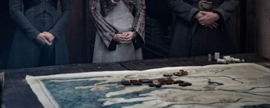 A map on the table in the Game Of Thrones picture