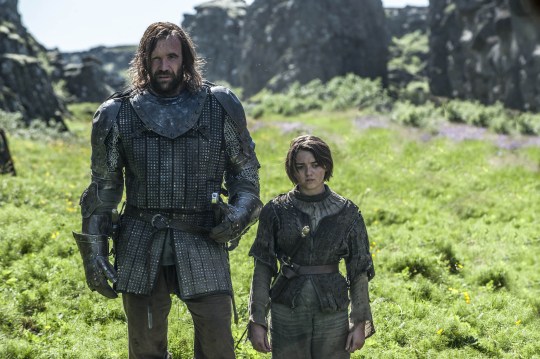 The Hound and Arya Stark