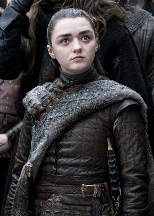 Maisie Williams in character as Arya Stark in Game of Thrones